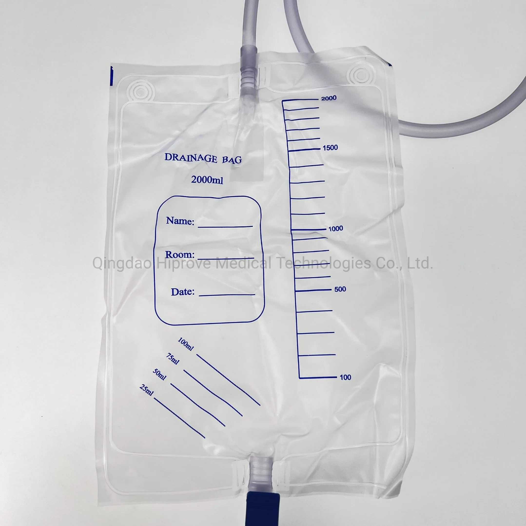 Medical 2000ml jetables Adulte économique de l'urine Sac de collecte de drainage