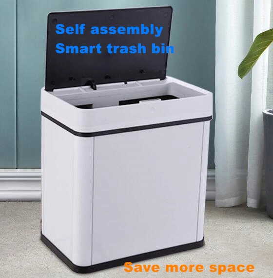 2022 New Automatic Square Trash Can with DIY Assembly Classification Waste Bin Garbage Can