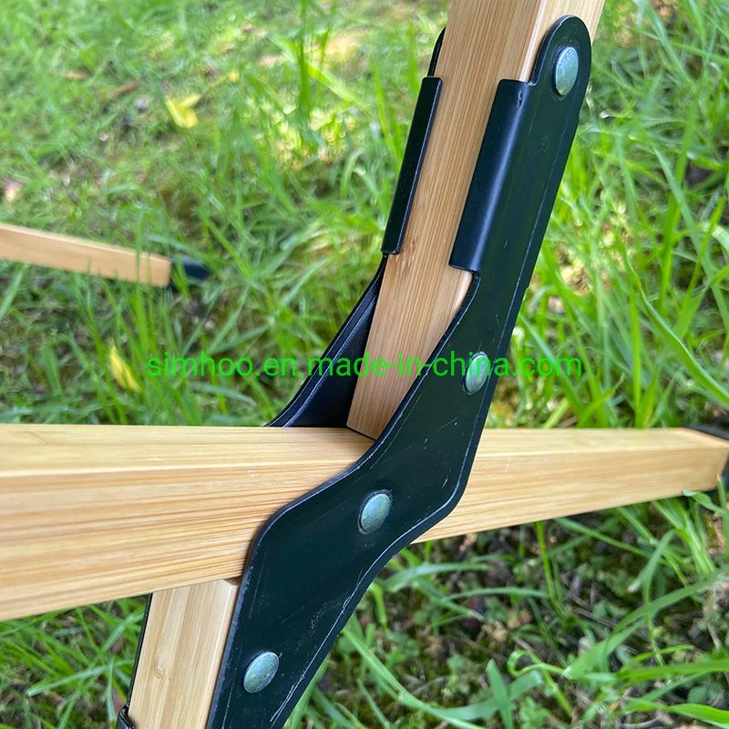 Bamboo Folding Camping Picnic Table Outdoor Wooden Foldable Camp Travel Table