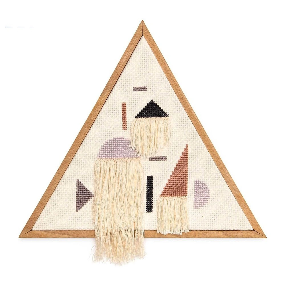 Triangle Bamboo Embroidery Display Frame Hoop