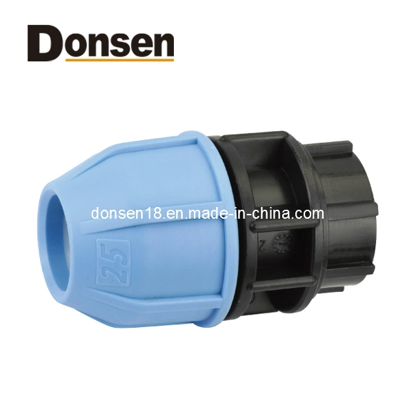 Irrigation Fittings 90 Degree Threaded Female Tee PP Compression Fittings