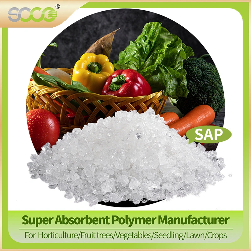 Water Superabsorbent Polymer Potassium Polyacrylate Water Retaining Gel Sap for Plants