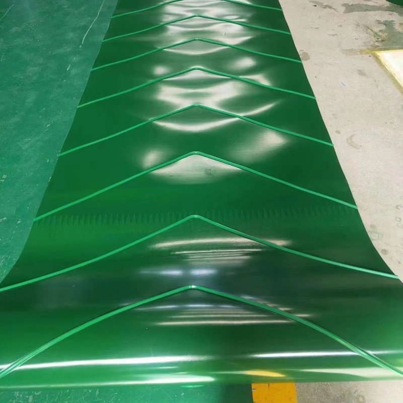 Herringbone Pattern Anti-Slip PVC Conveyor Belt for Seed Machine