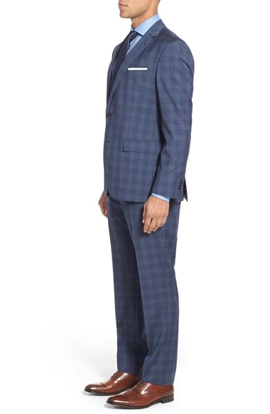 OEM Wholesale/Supplier Morden-Cut Slim Trim Fit Men's Windowpane Suits