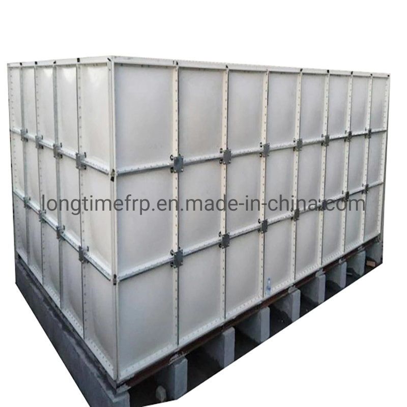 500m3 GRP Water Storage Tank SMC Fiberglass Reinforcement Plastic Sectional Water Tank