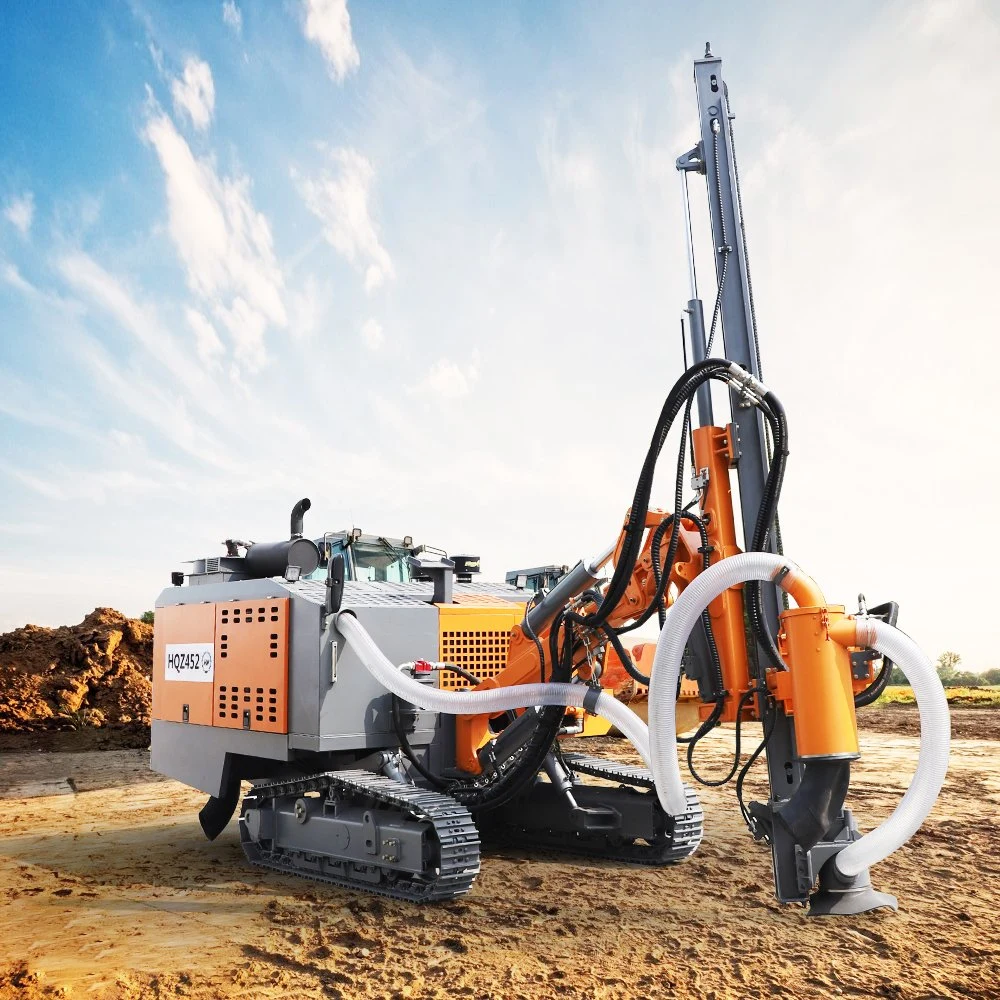 30m Deep Borehole DTH Drill Rig Machine in Quarry