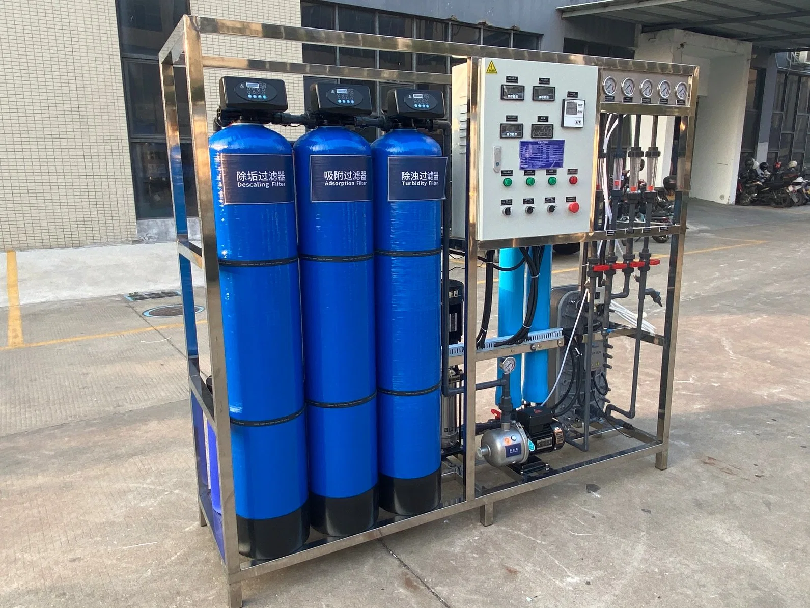 500L EDI Reverse Osmosis Water Purification Equipment PVC Pipeline, Research Hospital Water, No Conductive