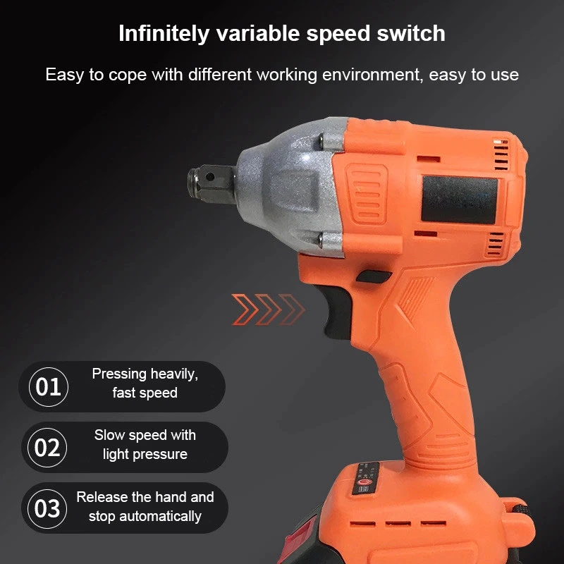 Gainjoys Cordless Impact Wrench High Torque Wholesale/Supplier Impact Wrench Cordless Electric Torque Wrench