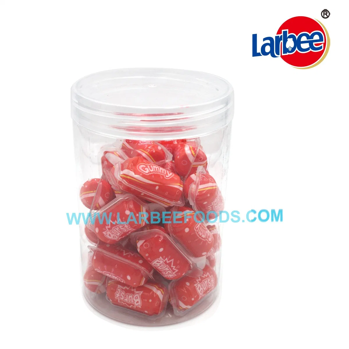 Venta caliente Dulce 10g Jamones de Fresa Micicla en Jar