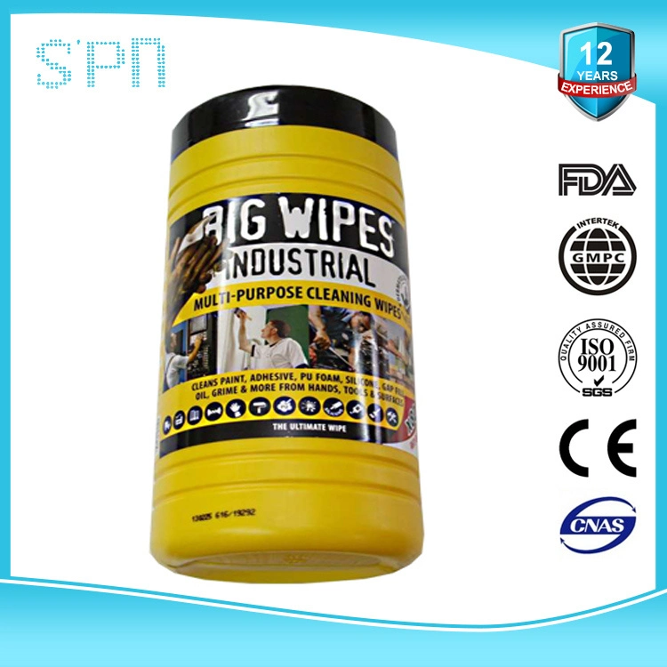 Special Nonwovens Antibacterial Aloe Equipment Cleaning Disinfect Wet Soft Vertical and Horizontal Strength Cleansing Wipes