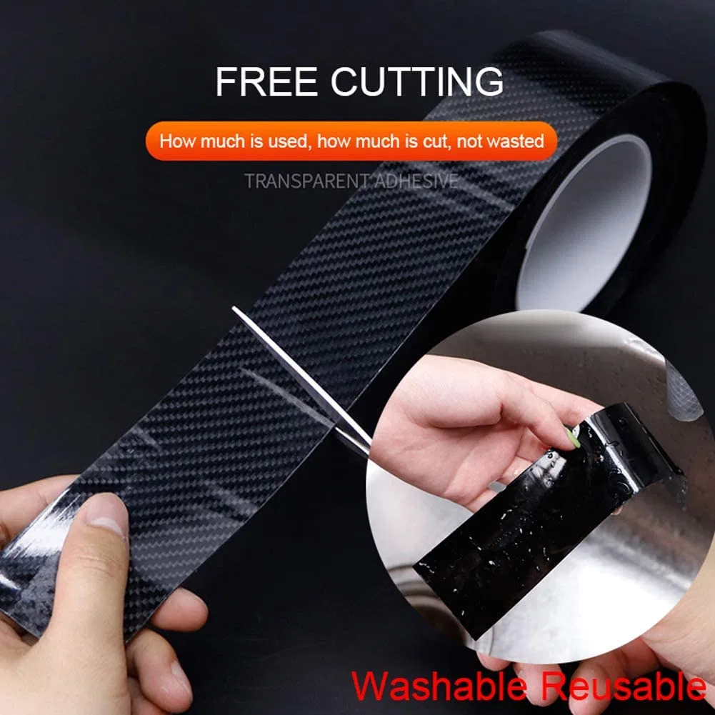 Self Adhesive Carbon Fiber Car Door Sill Protector Tape