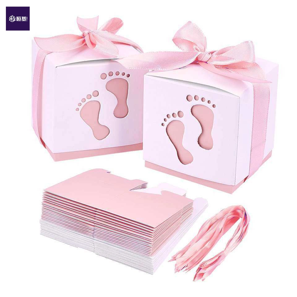 New Creative Cute Baby Birthday Party Candy Paper Package Gift Box