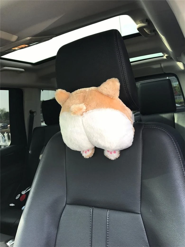 Oreiller – Casule de chiot rond peluche peluche canapé-voiture Coussin de siège pour chaise