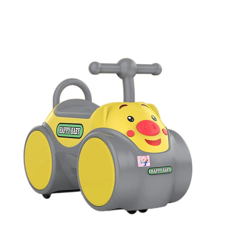 La alta calidad de dibujos animados Cute Children's Twist coche con el silencio de la luz de la música de alimentación de rueda Scooter para los niños