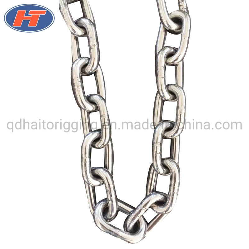 Haito Brand Stainless Steel Link Lifting Chain with ISO Certification for Rigging Hardware