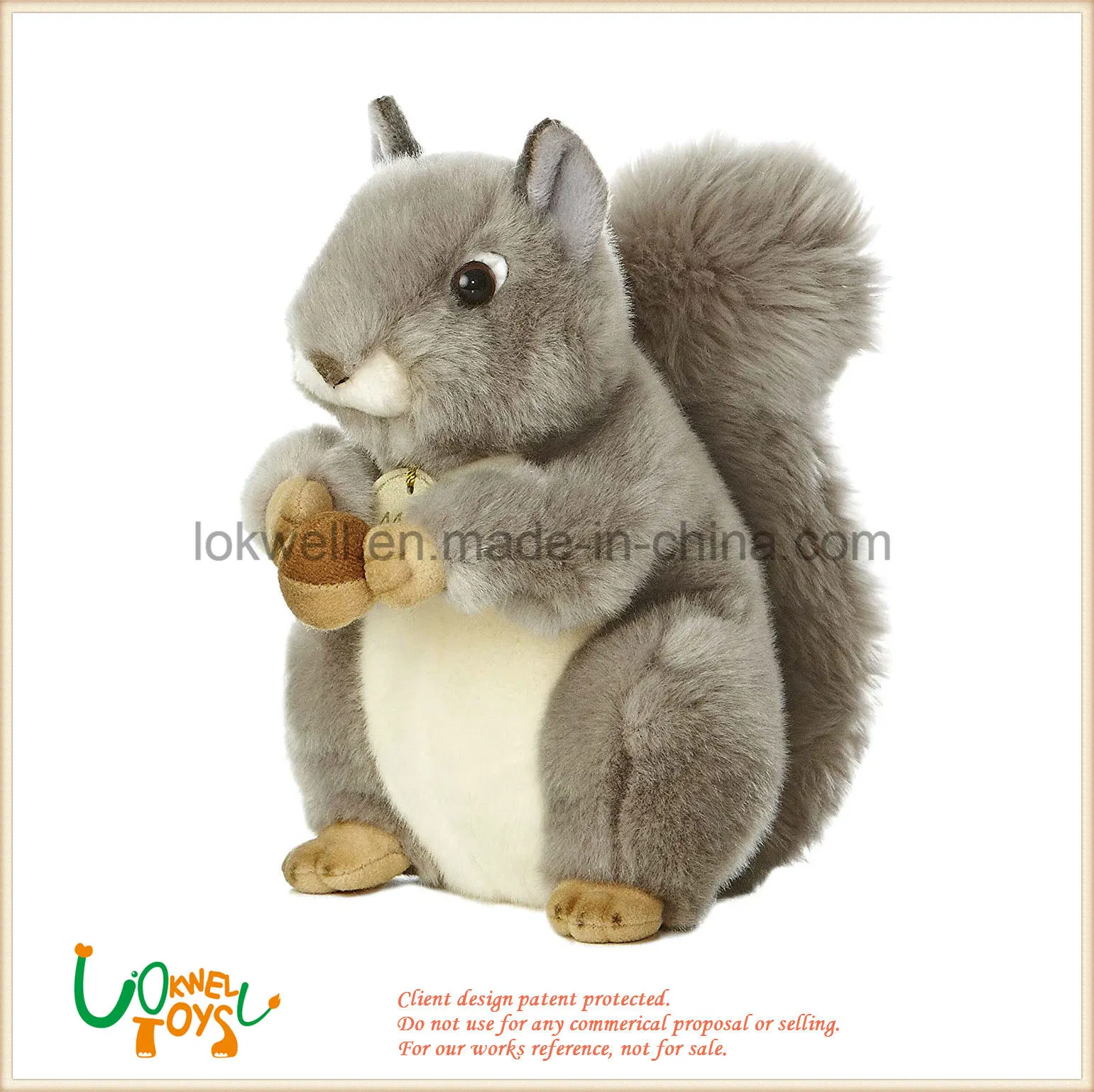 Personalizar lindo animales de felpa suave / ardilla de juguete para niños/Chirldren/Regalo para bebés