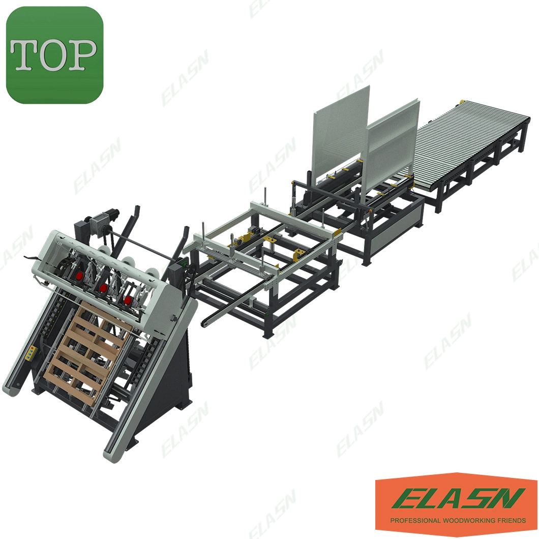 Hot Sale Full Automatic Euro Stringer Nailing Machine Wooden Pallet Stacking Wood Pallet Making Machine