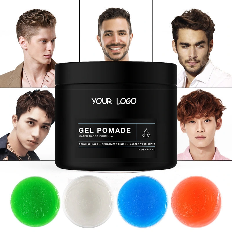 Private Label Men's Hair Styling Products Hold Strong and Wash out Easily Gel Hair Pomade Wax