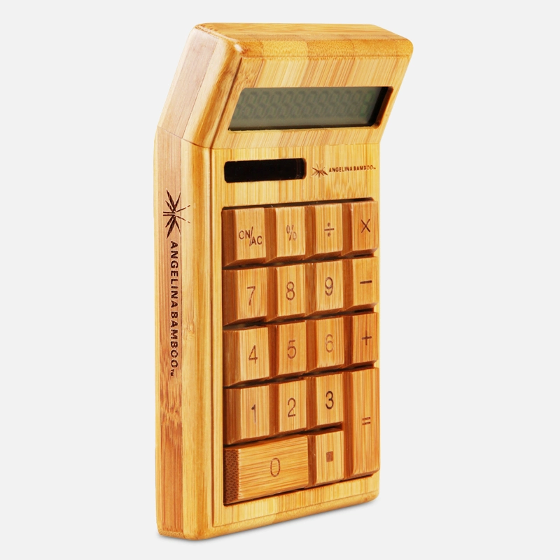 Офисные товары и товары для офиса, поставка Eco Gift Bamboo Desktop Calculator с Solar Мощность