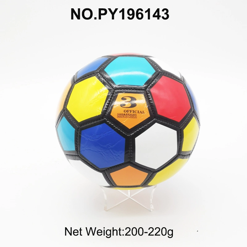 Bola de futebol em PVC, plástico, à prova de água, de alta qualidade, tamanho 3 Bola de futebol de bola de stress original para criança