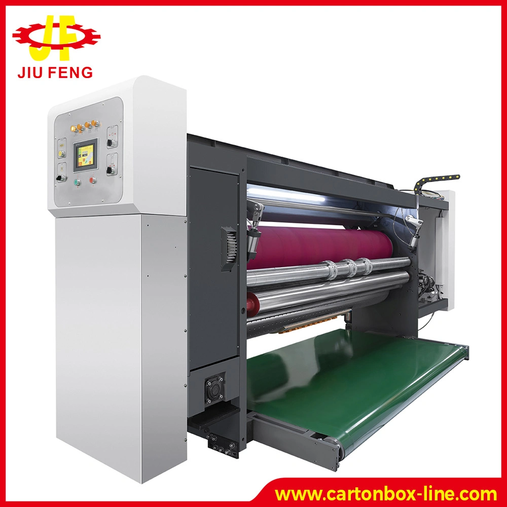 Four Colors Automatic High Speed Flexo Printer Slotter Die-Cutter Machine (Roller to Roller, Top Printing) Work Order Computerized Setup Easy Precise