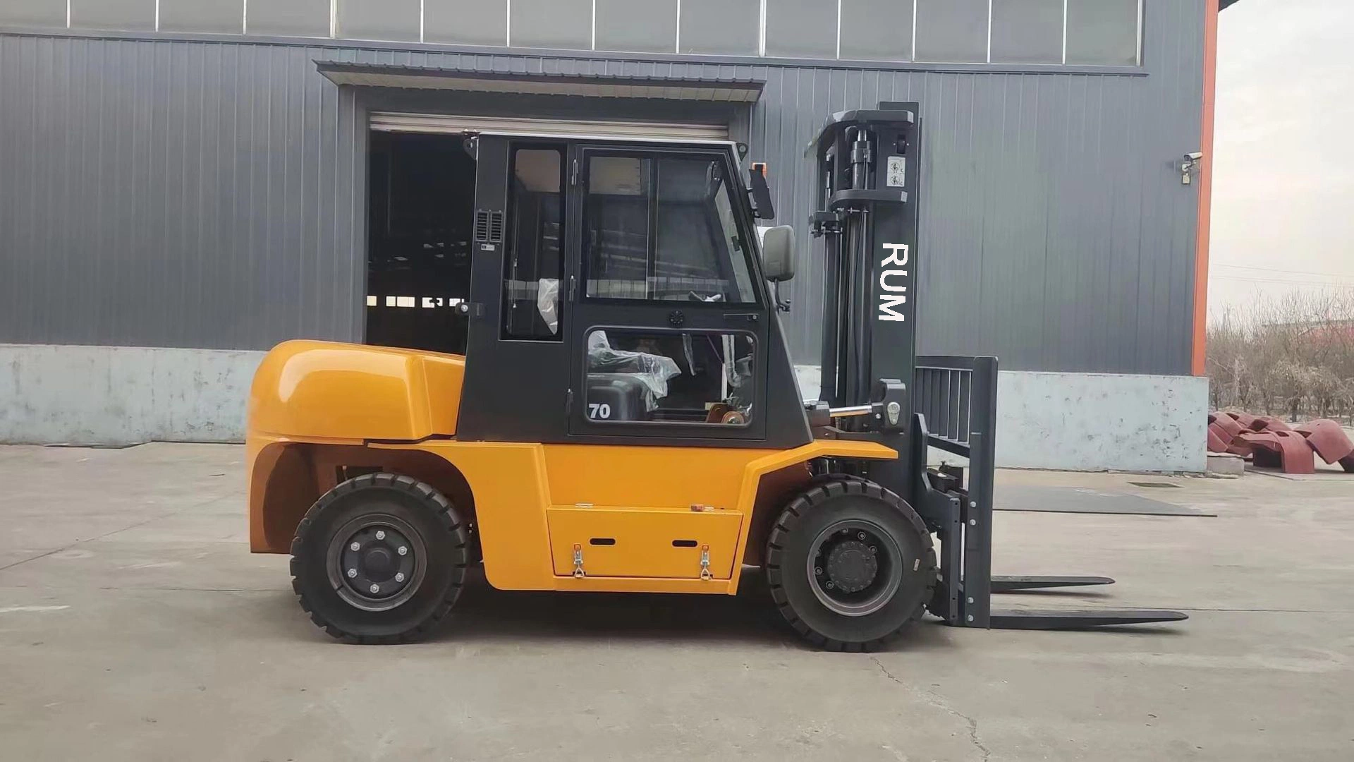 Novo carro elevador diesel de 7 toneladas Fd70 Auto/Mannual Transmission Forklift Chinês/Japan/USA Equipamento de manuseamento de motores para venda