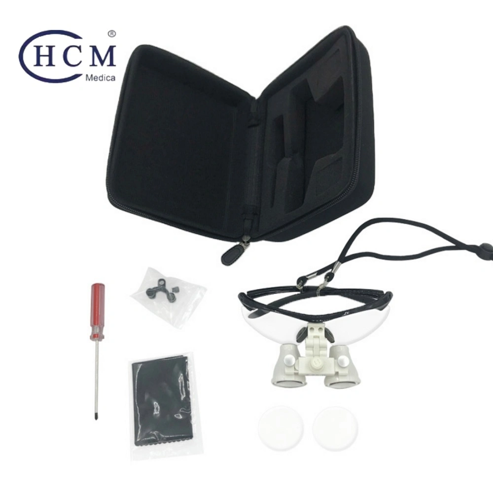 Dental Loupes 3.5X Dental Surgical Head Light Loop LED Headlight Magnifying Glasses Binocular