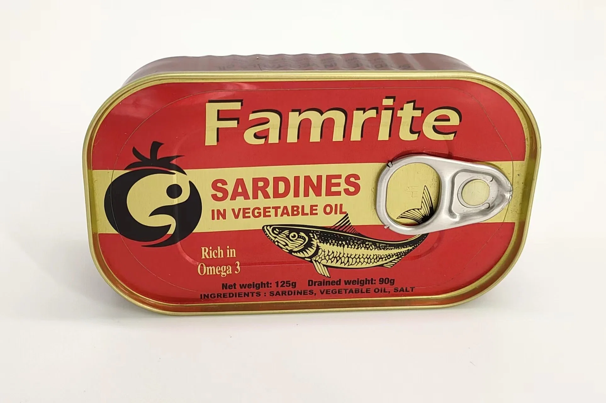 Good Taste Canned Sardine in Vegetable Oil Fresh Fish From China