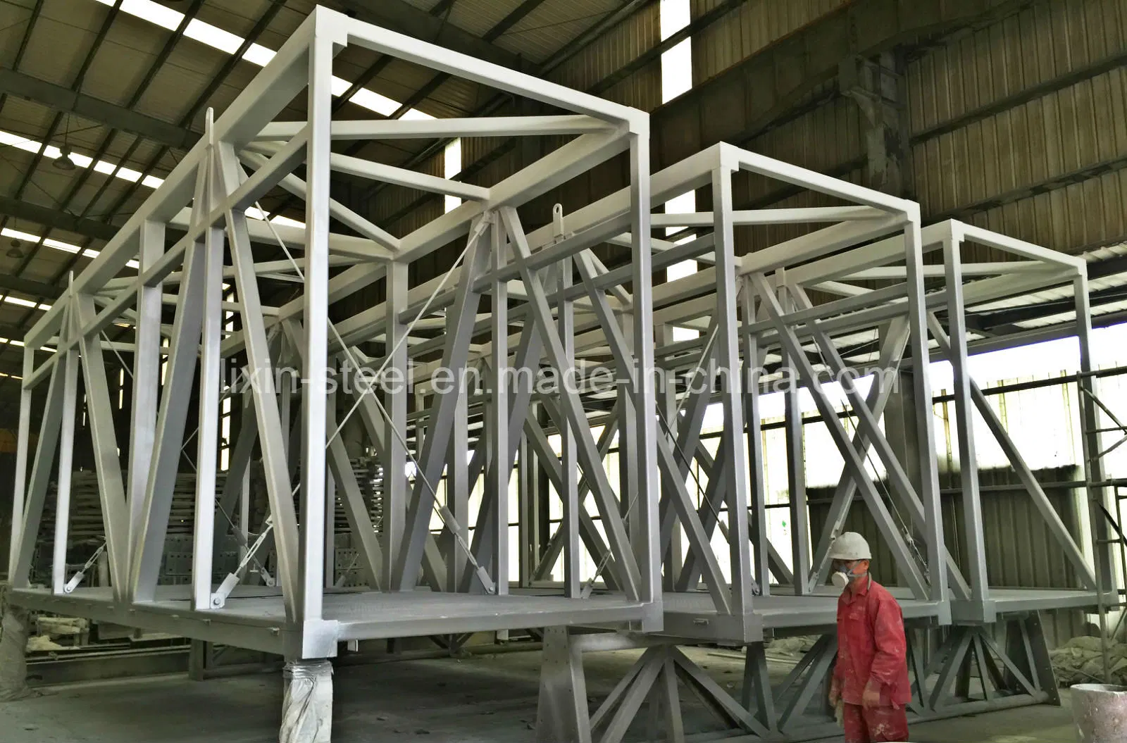 Estructura de acero de la luz de la estabilidad de la construcción de puente aéreo