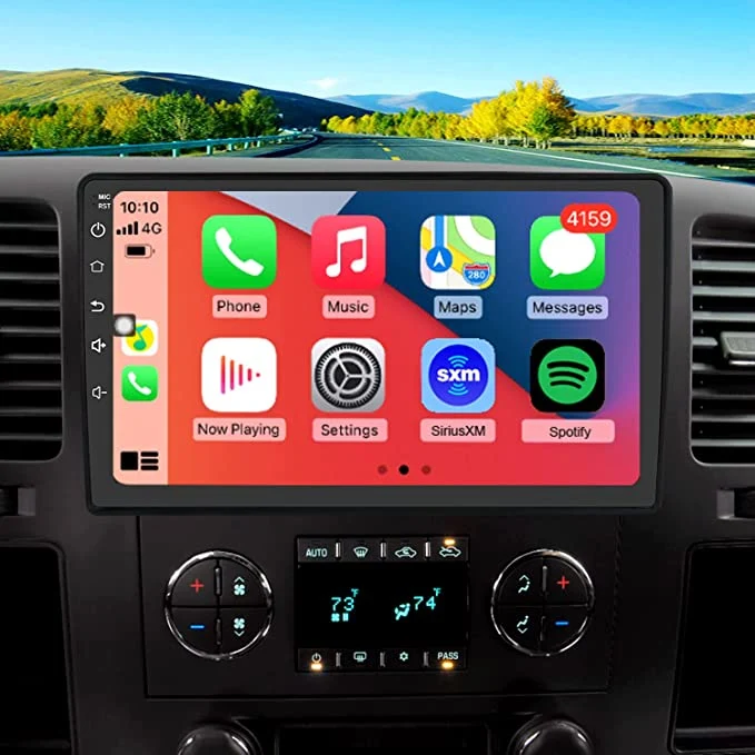 Sistema estéreo de audio para coche - Apple CarPlay, Android Auto, pantalla táctil, Bluetooth Audio/Calling Unidad principal, sin reproductor de CD, receptor de radio, Cámara de respaldo FM RDS DAB am