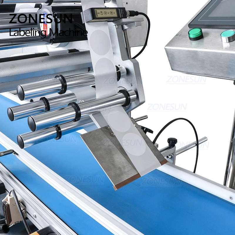 Zonesun Flat Plastic Bag Sticker Automatic Sticker Falt Surface Labeling Printing Machines