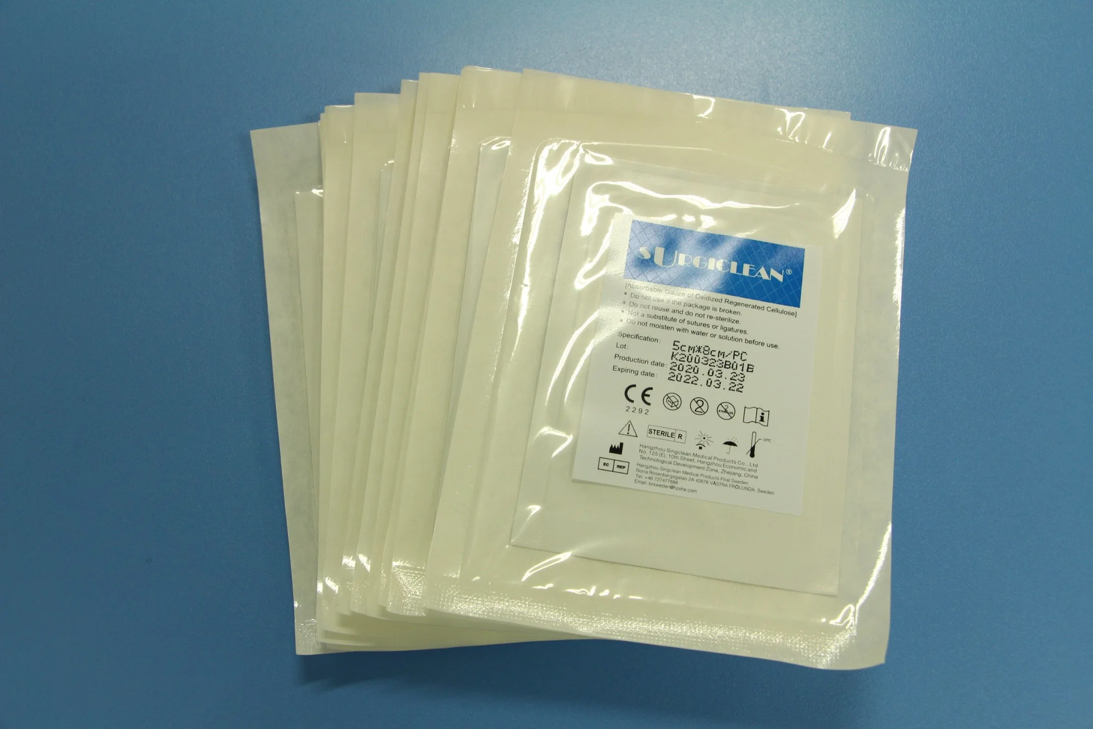 CE OEM Medical Supplies Absorbent Gauze for Hospital Hemostatic Sterile Cellulose Medical Gauze