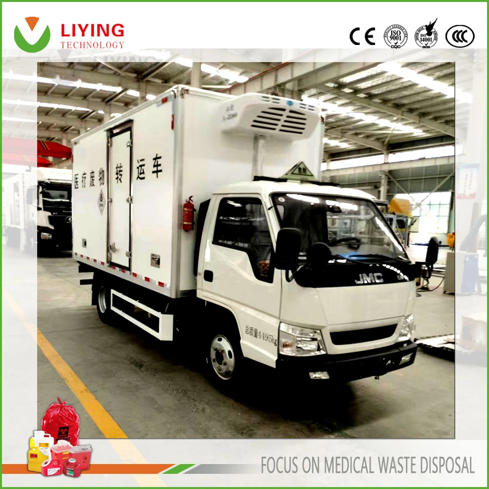 Large Scale Medical Waste Shipping and Transfer Vehicle with Refrigerated Function