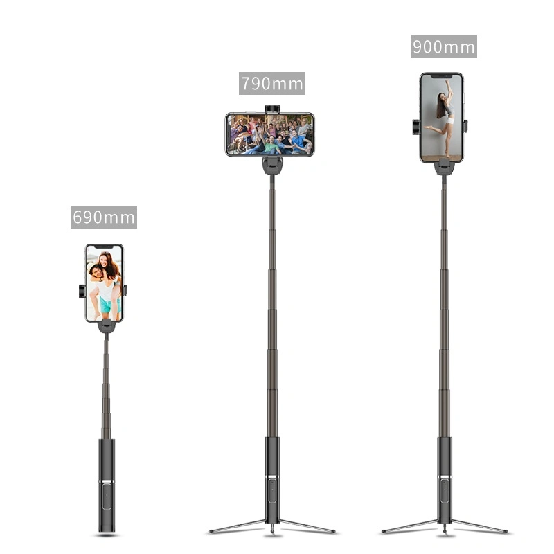 Foldable Mobile Phone Camera Selfie Stick with Tripod Base