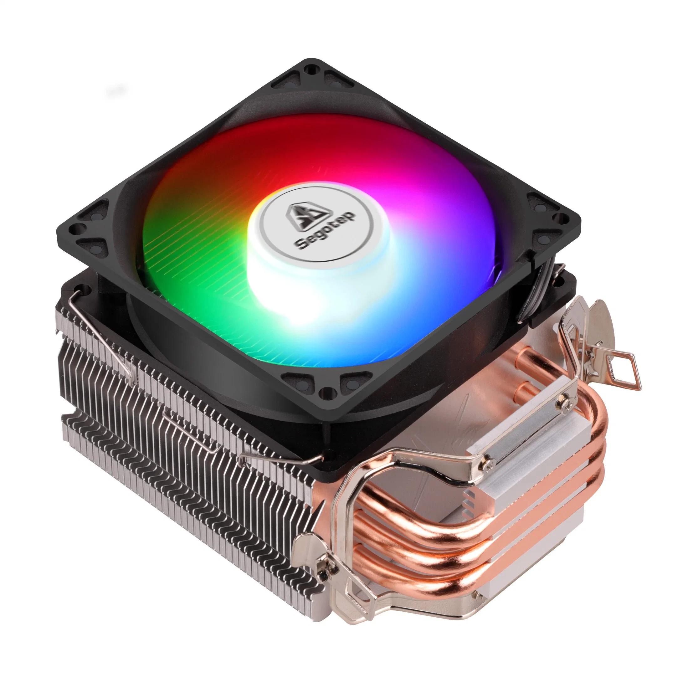 Segotep Frozen Tower T3 Tower CPU Cooler, 120mm Argb PWM Air Cooler 135W Tdp 3PC Heatpipes for Intel LGA 1200 115X / AMD Ryzen Am4