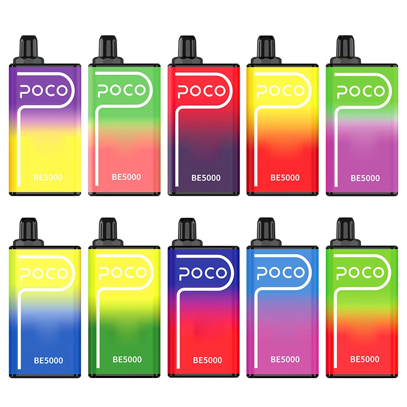 De USA poco Be5000 desechable VAPE Pen Electrónica de malla de cigarro Bobina 5000 Puffs vapor Airflow recargable 14ml 10 Flavors dispositivo E Vaporizadores CIGS originales