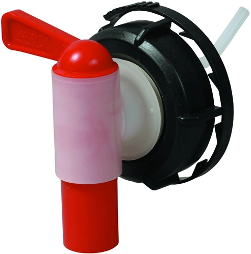 Dispensación de plástico de polipropileno con tapa de la tapa de la chimenea toca Aeroflow 58mm para bidones de cloro