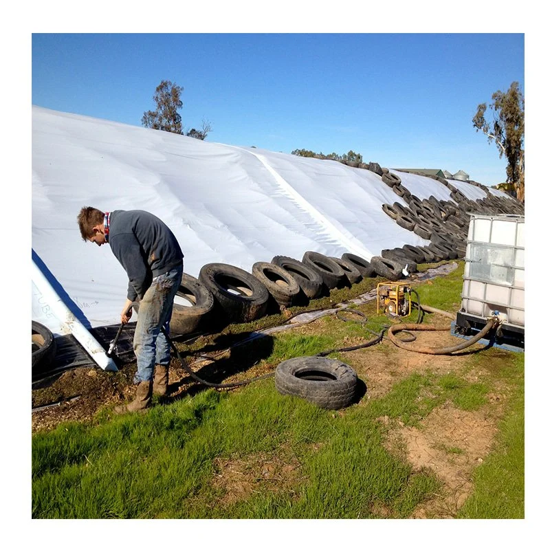 Greenhouse Black-White-Black Triple Layer Panda Film Plastic Bunker Cover