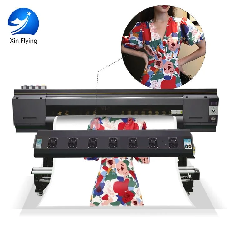 3PCS Nozzles Sublimation Digital Printer for Garment Fashion High Precision Digital Polyester Fabric Textile Printing Machine