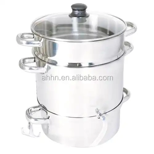 Stainless Steel Steamer Juicer Tri-Ply Full Body with Silicone Tube