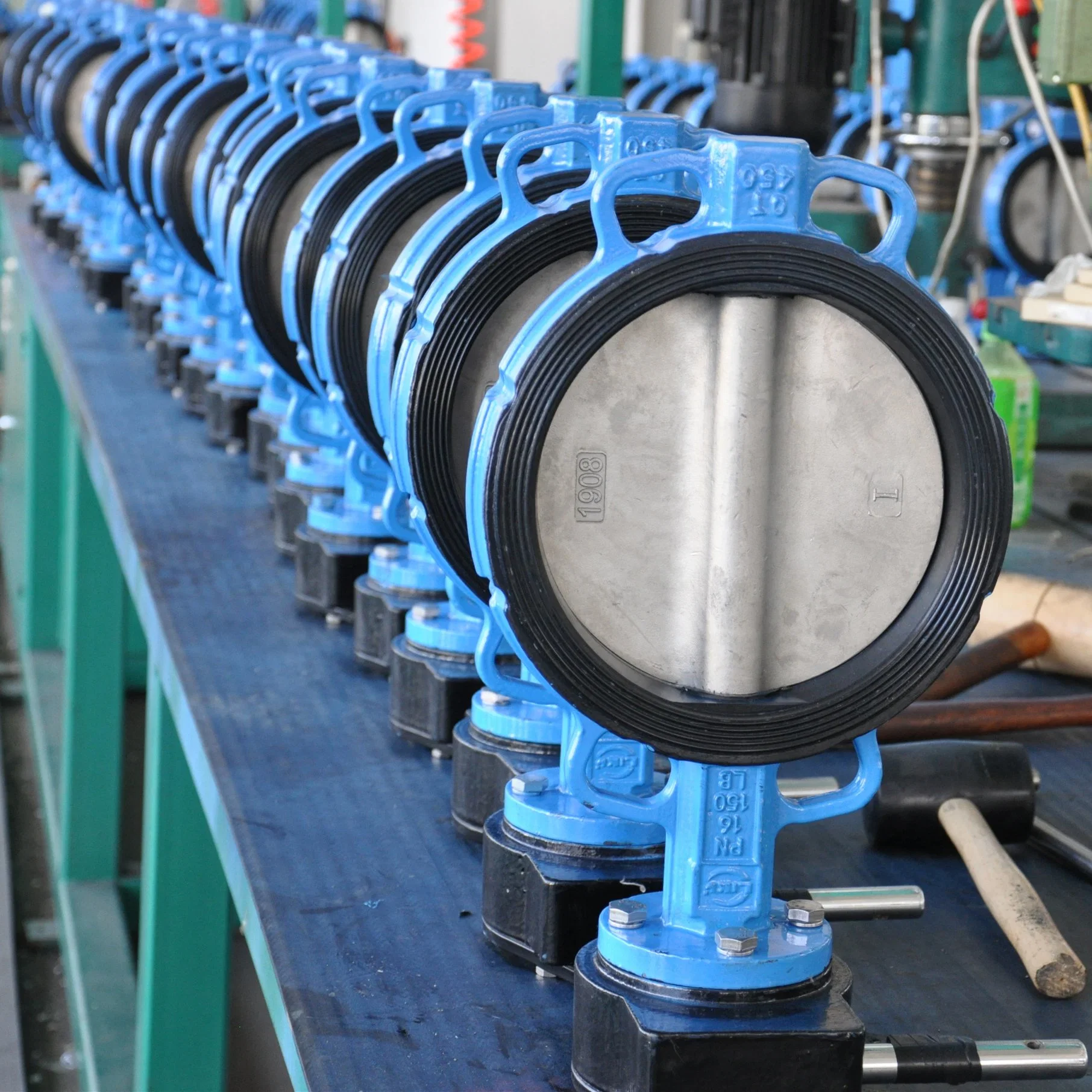 Worm Gear 4 Inch Pancake Wafer Gg25/Ggg50 Cast Iron Butterfly Valve Price List