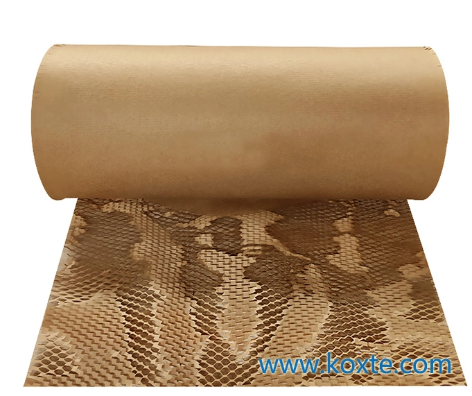 White Color Reel Kraft Honeycomb Paper Wrapping Kraft Paper Honeycomb Paper Cushion Forming Cutting Machine