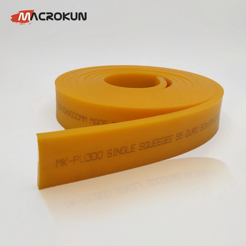 PU300 50*9mm Polyurethane Screen Printing Rubber Squeegee