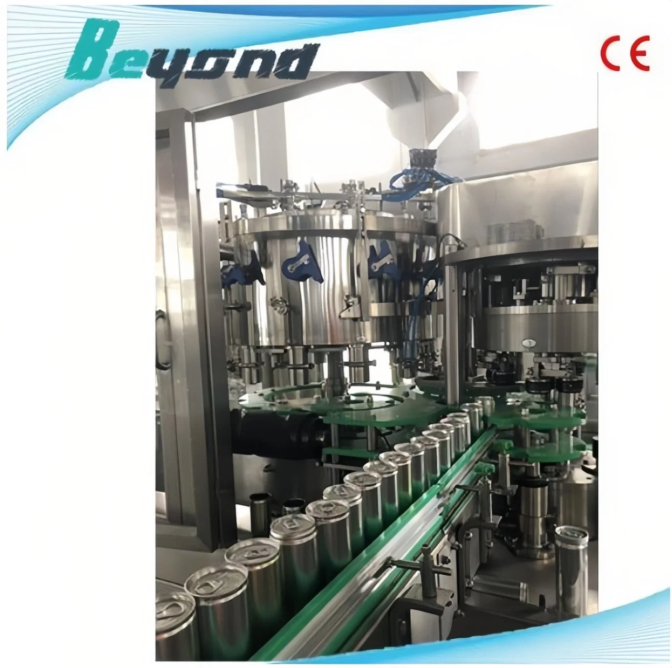 Fully Automatic Cola Soda Pop Can Cartonated Beverage Liquid Water Filling Packaging Machine