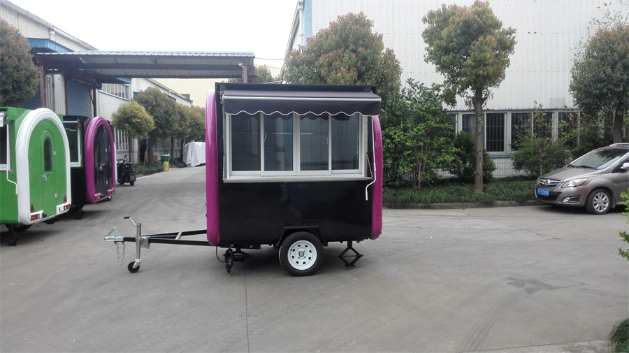 Fast Food Cart with CE Airstream Stainless Steel Hot Dog/Coffee/Ice Cream Service Cart