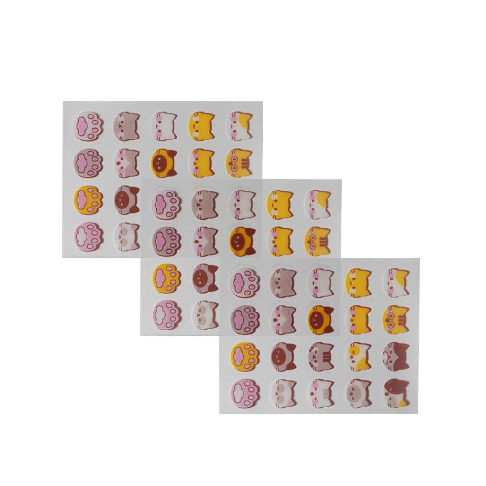 Faites d'origine Cute cat face à la conception de l'Acné Hydrocolloid bourgeon Patch 20 points par feuille taches du visage de la guérison