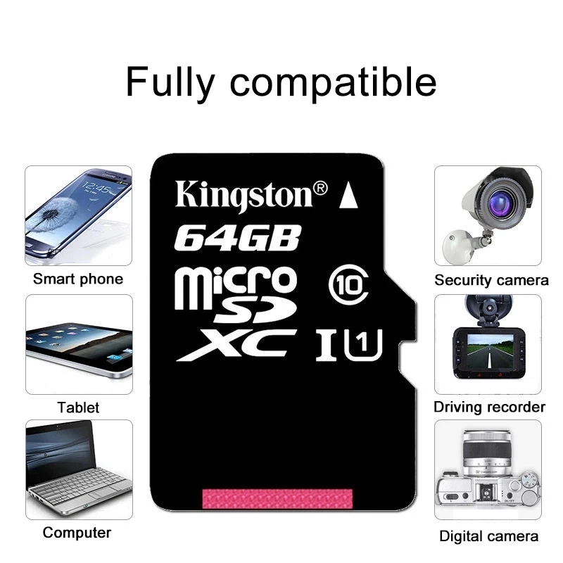 Original High Speed SDHC Kings SD Card 16GB 32GB 64GB 128GB 256GB Micro SD Memory Card Class 10 Mini TFT 16 32 64 128 256 GB