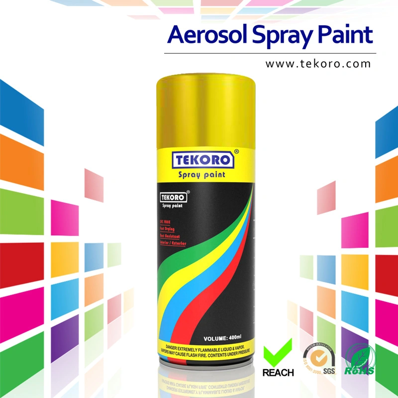 Auto Coating Gold Spray Paint for Metal / Wood / Plastic