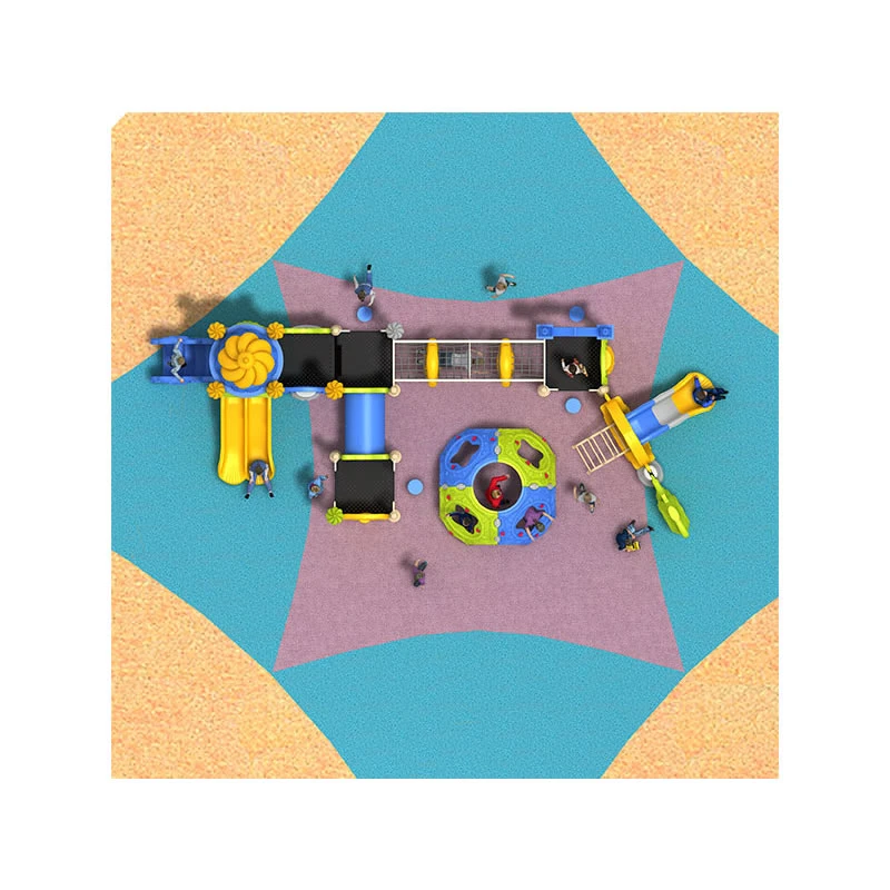 New Design Luxury Children Kids Plastic Outdoor Climbing Slide Playground