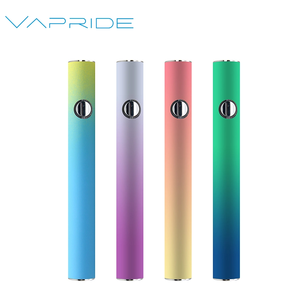 High quality/High cost performance  380mAh 510 Thread Rechargeable Vape Pen Battery with Preheating Preheat Button Voltage Adjustable Customized Custom Logo